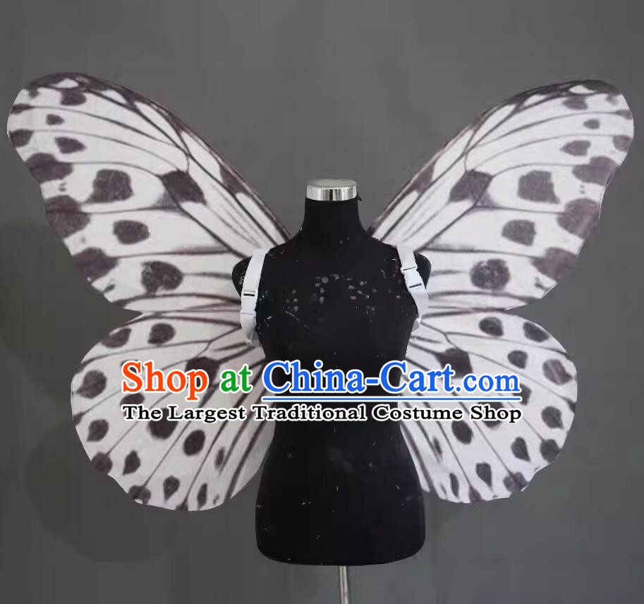 Top Stage Show Butterfly Wings Deluxe Model Show Wings Handmade Grey Butterfly Prop