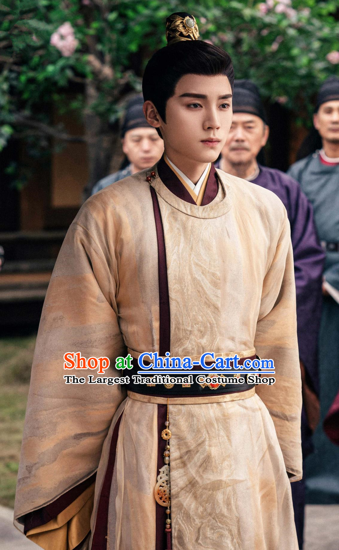 China Ancient Emperor Hanfu Costumes TV Drama The Legend of Zhuohua Prince Liu Chen Robes