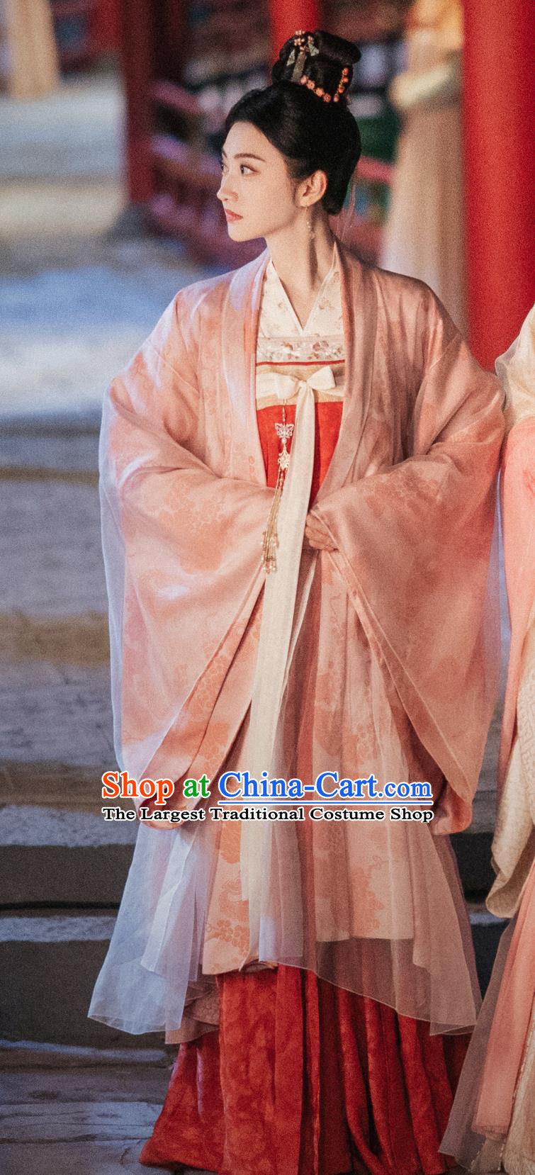 China Ancient Court Princess Costumes TV Drama The Legend of Zhuohua Royal Woman Mu Zhuo Hua Hanfu Dresses
