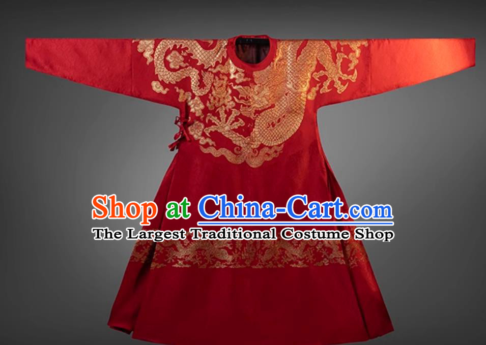 Online Shop Red Traditional Hanfu Ming Dynasty Official Clothing Ancient Chinese Royal Highness Chang Yu Chun Costume