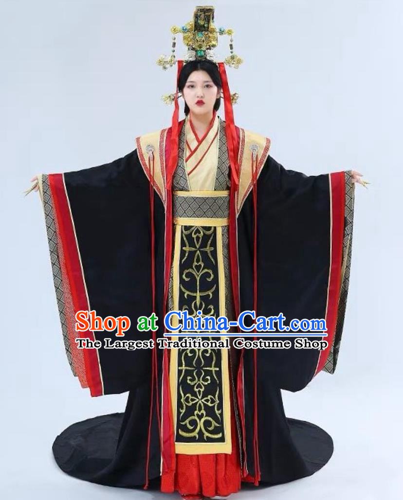 Traditional China Palace Empress Clothing Hanfu Online Buy Legend of Mi Yue Ancient Chinese Qin Dynasty Queen Costumes
