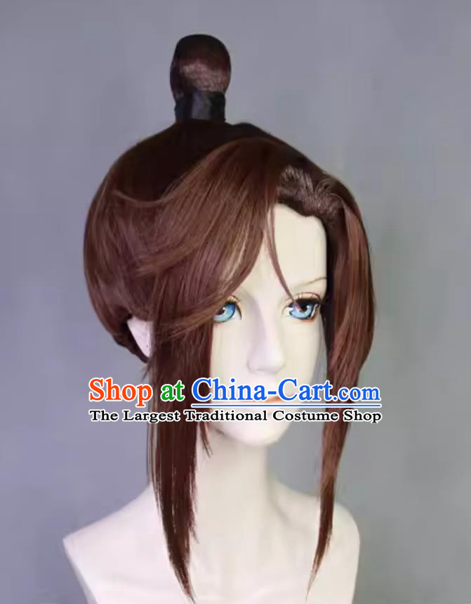 Cosplay Prince Guangling Wig Ancient China Young Hero Headwear Code Name Yuan Customize Hairpiece