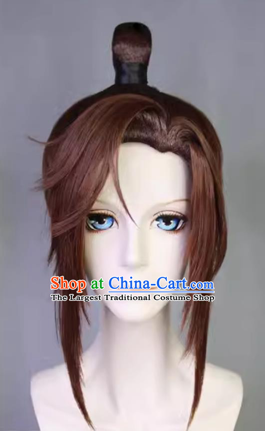 Cosplay Prince Guangling Wig Ancient China Young Hero Headwear Code Name Yuan Customize Hairpiece