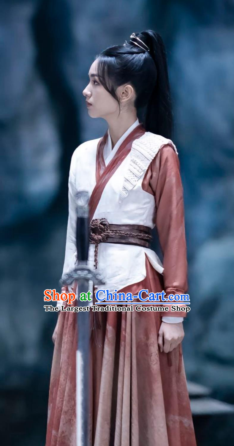 Ancient Chinese Swordswoman Clothing China TV Series Back From The Brink Young Lady Yan Hu Hanfu Dresses