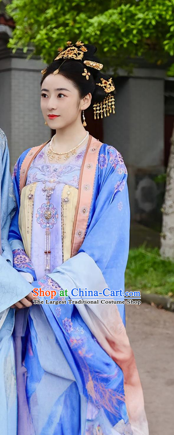 Chinese Hanfu Online Shop Romantic TV Series Wrong Carriage Right Groom Ancient Tang Dynasty Princess Changping Dresses