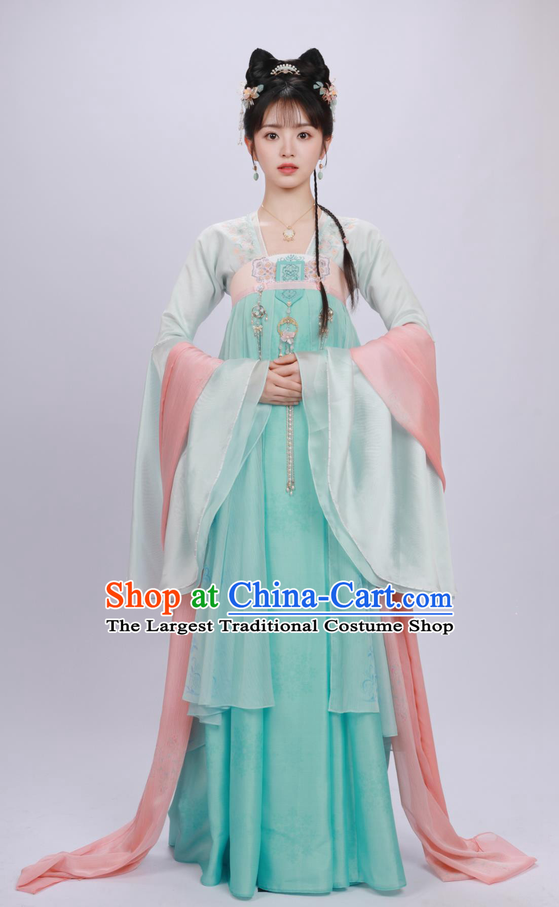 Romantic TV Series Wrong Carriage Right Groom Ancient Heroine Li Yu Hu Garment Costumes Chinese Traditional Dress Hanfu Online Shop