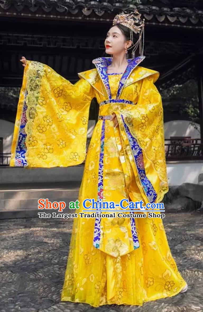 Tang Dynasty Empress Costumes Ancient Chinese Clothing Traditional Hanfu Online Shop Wide Sleeve Dress