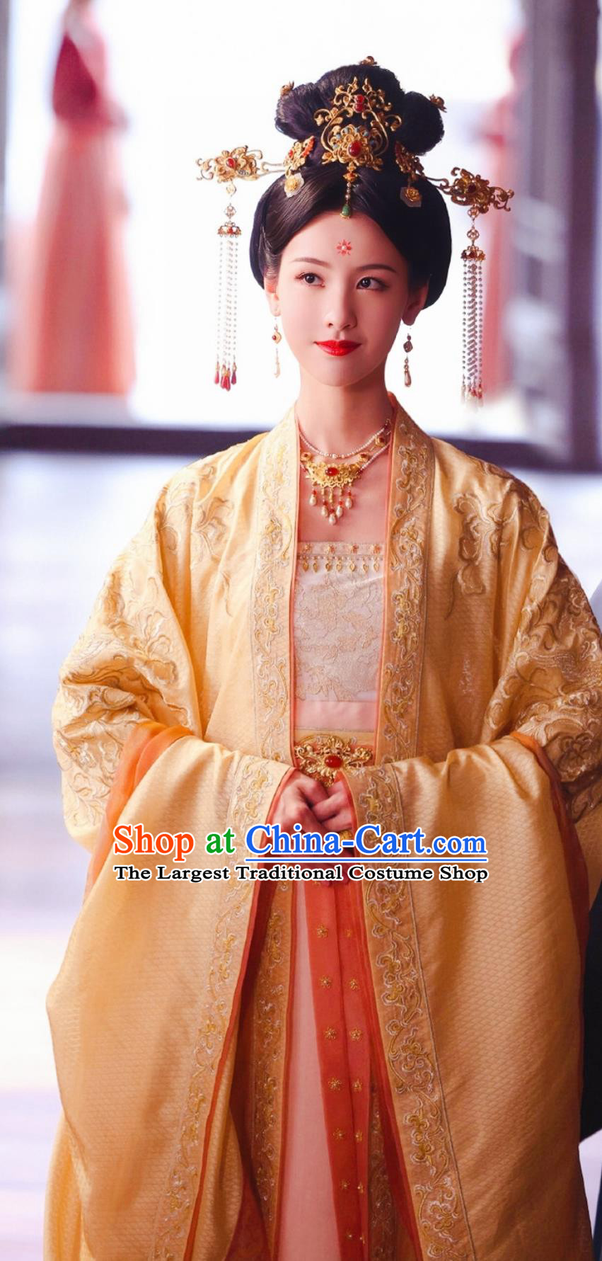 China Ancient Court Queen Clothing 2023 TV Series A Journey To Love Empress Xiao Yan Dress