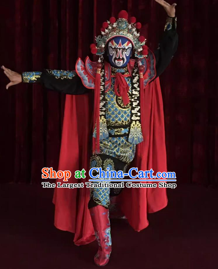 Top Dragon Scale Armor Stage Magic Sichuan Opera Face Changing China Bian Lian Embroidery Costume Complete Set