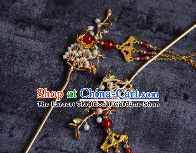 China Ancient Princess Phoenix Coronet Handmade Ming Dynasty Wedding Hair Crown Traditional Chinese Hanfu Hair Jewelry