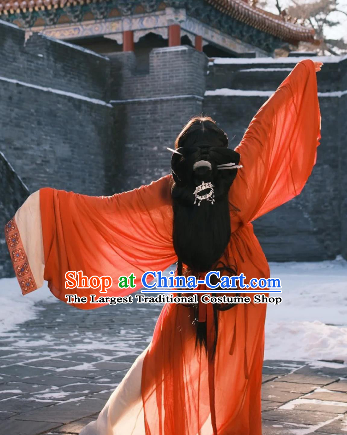 Ancient China Princess Costume Traditional Hanfu Red Warring States Robe Chinese Han Dynasty Court Woman Clothing
