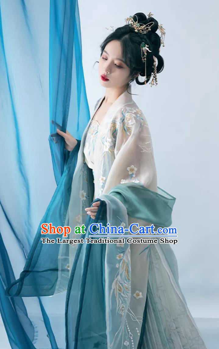 China Travel Photography Costume Ancient Chinese Song Dynasty Princess Clothing Traditional Women Hanfu Dress