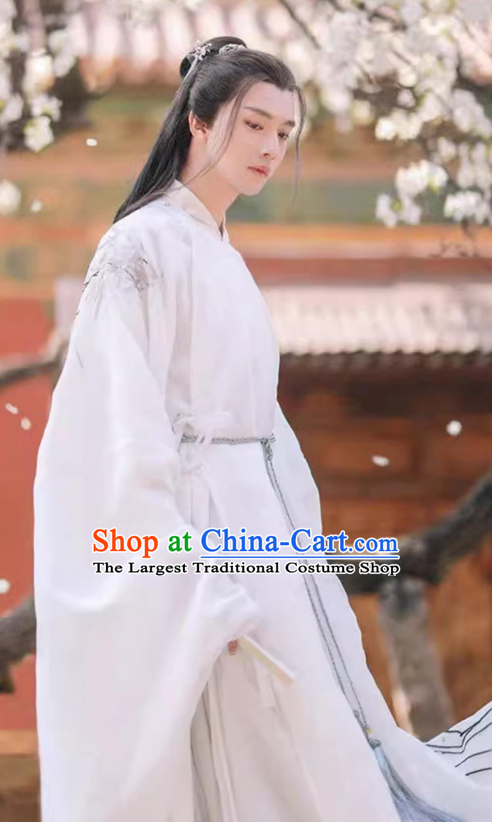 Ancient China Young Childe Clothing China Travel Photography Ming Dynasty Scholar Costume Traditional White Hanfu Robes