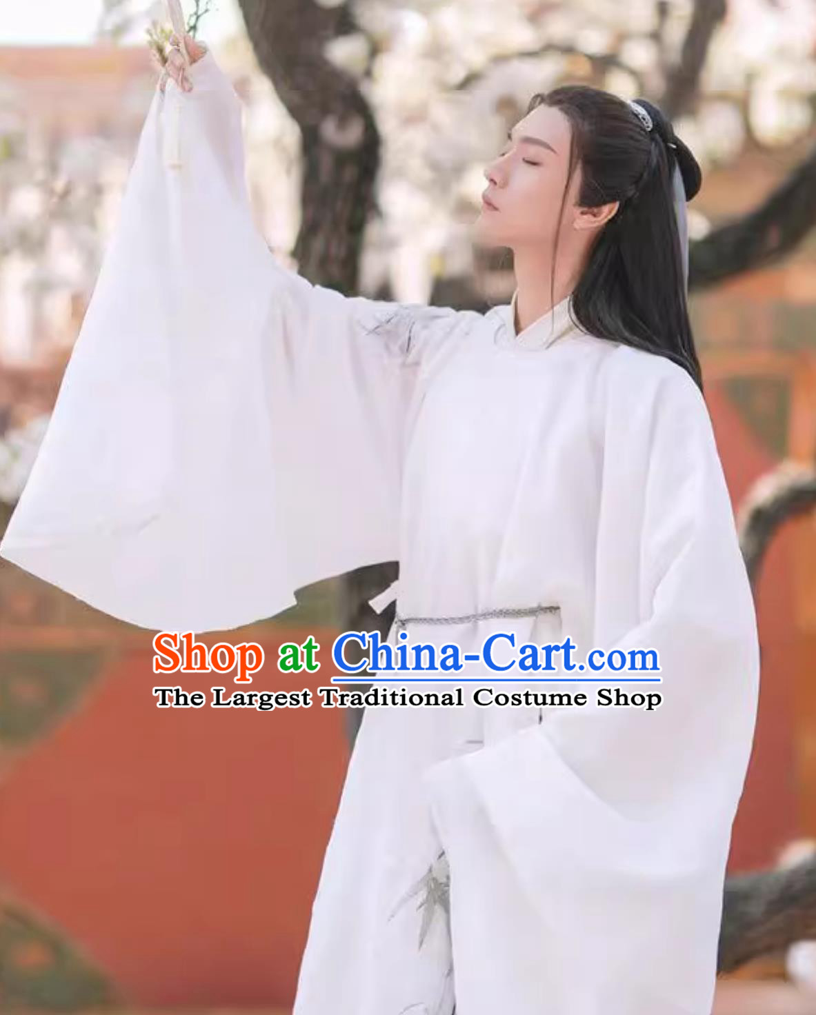Ancient China Young Childe Clothing China Travel Photography Ming Dynasty Scholar Costume Traditional White Hanfu Robes