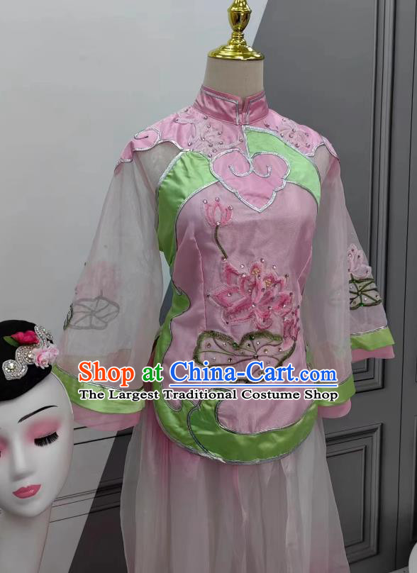 Women Solo Stage Performance Costume Classical Dance Clothing China Fan Dance Xiuhe Suit