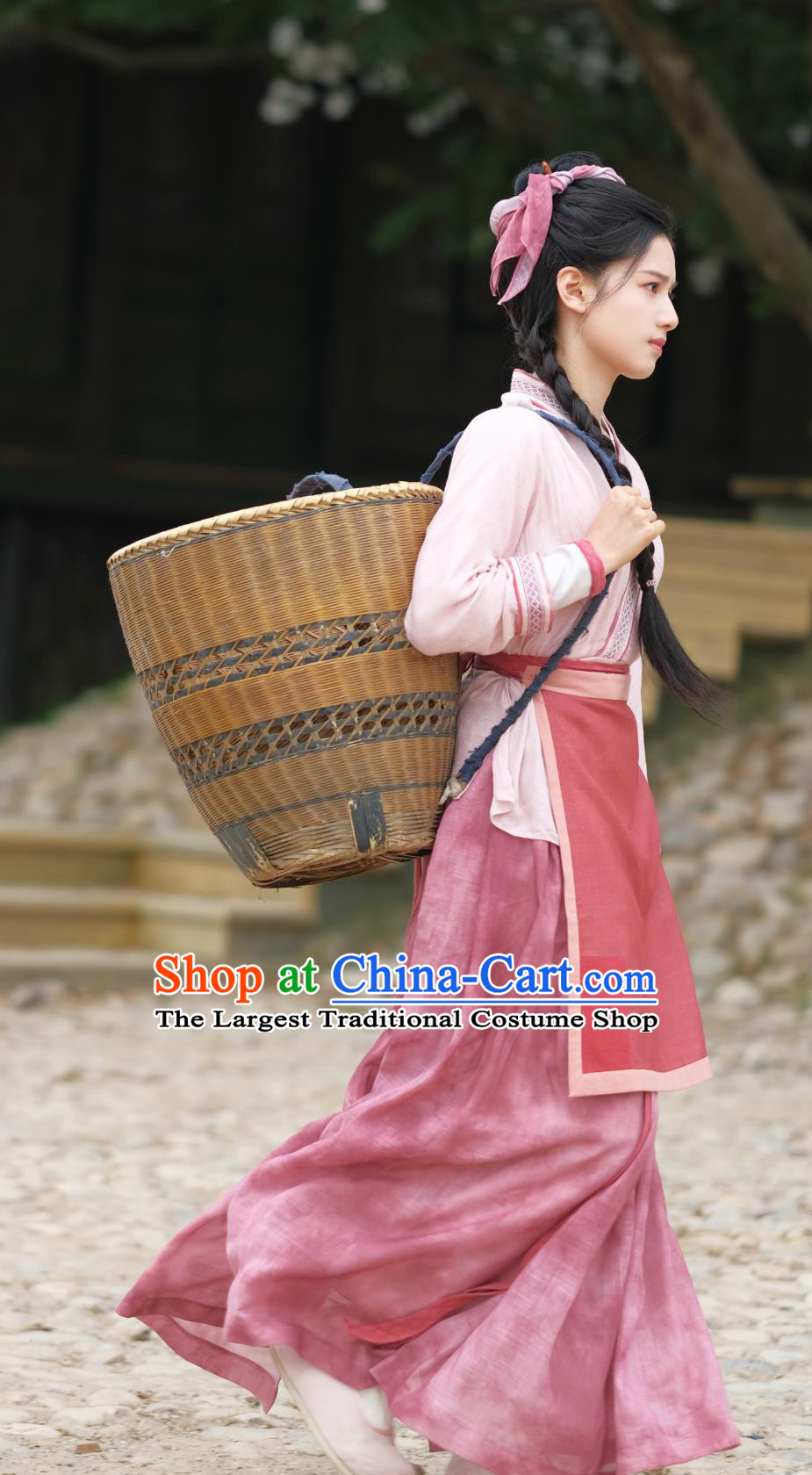 Ancient China Peasant Woman Clothing TV Series Blossoms in Adversity Hua Zhi Costume