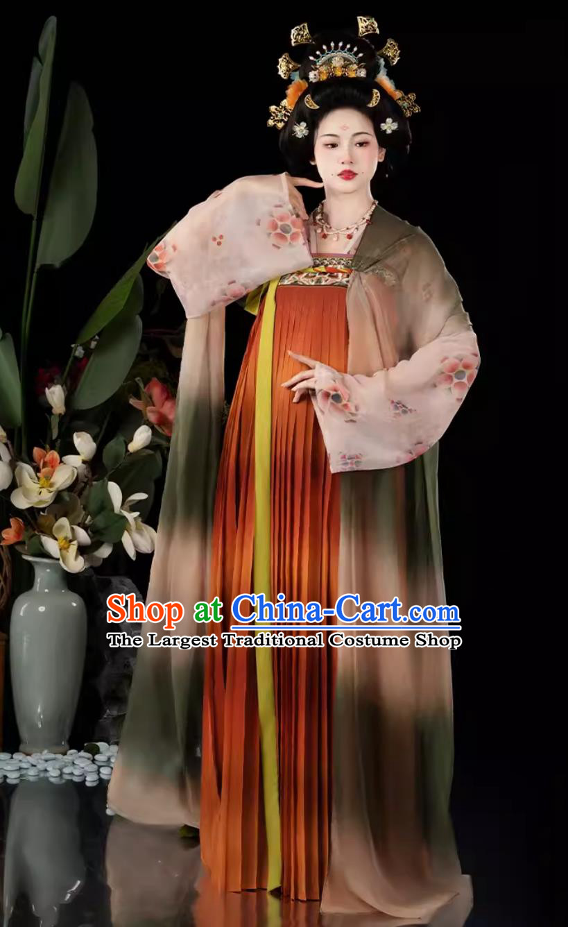 Chinese Traditional Hanfu Ruqun Ancient Court Woman Dress China Travel Photography Tang Dynasty Empress Clothing