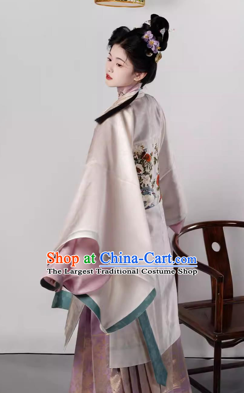 Chinese Travel Photography Clothing Traditional Hanfu Ancient China Ming Dynasty Noble Woman Costumes Complete Set
