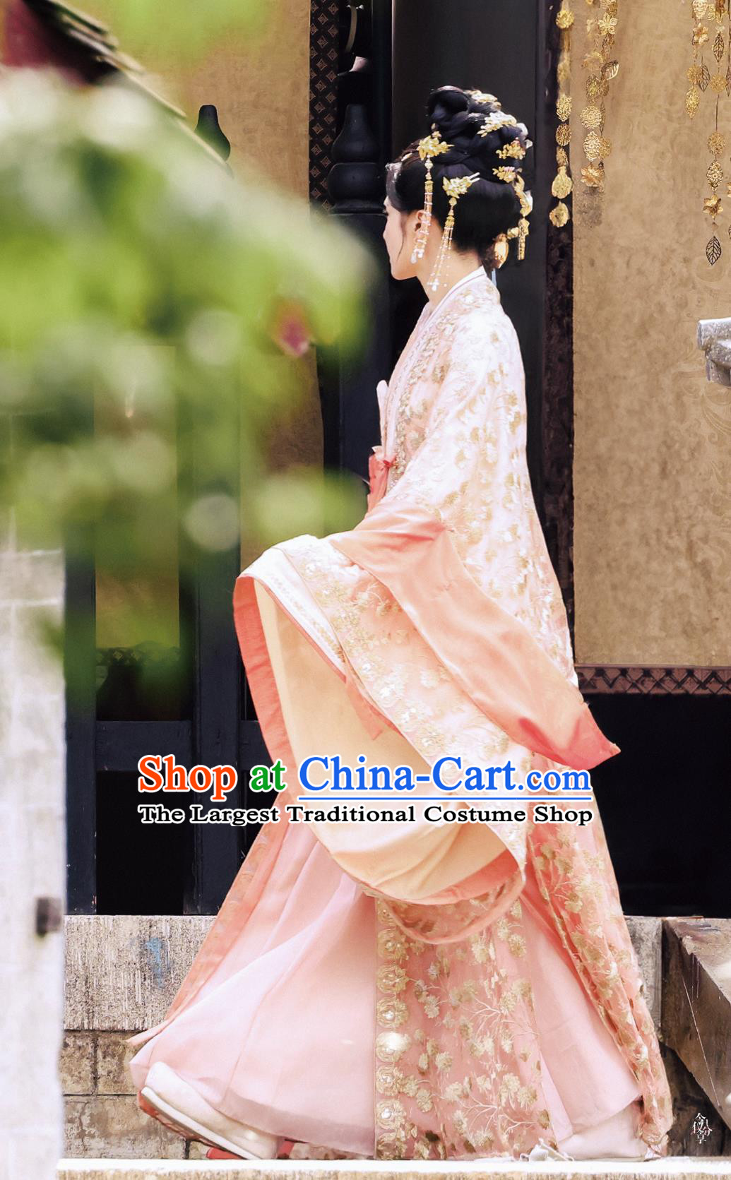 Traditional Hanfu Dress Chinese TV Series Blossoms in Adversity Hua Zhi Costume Ancient China Noble Lady Clothing