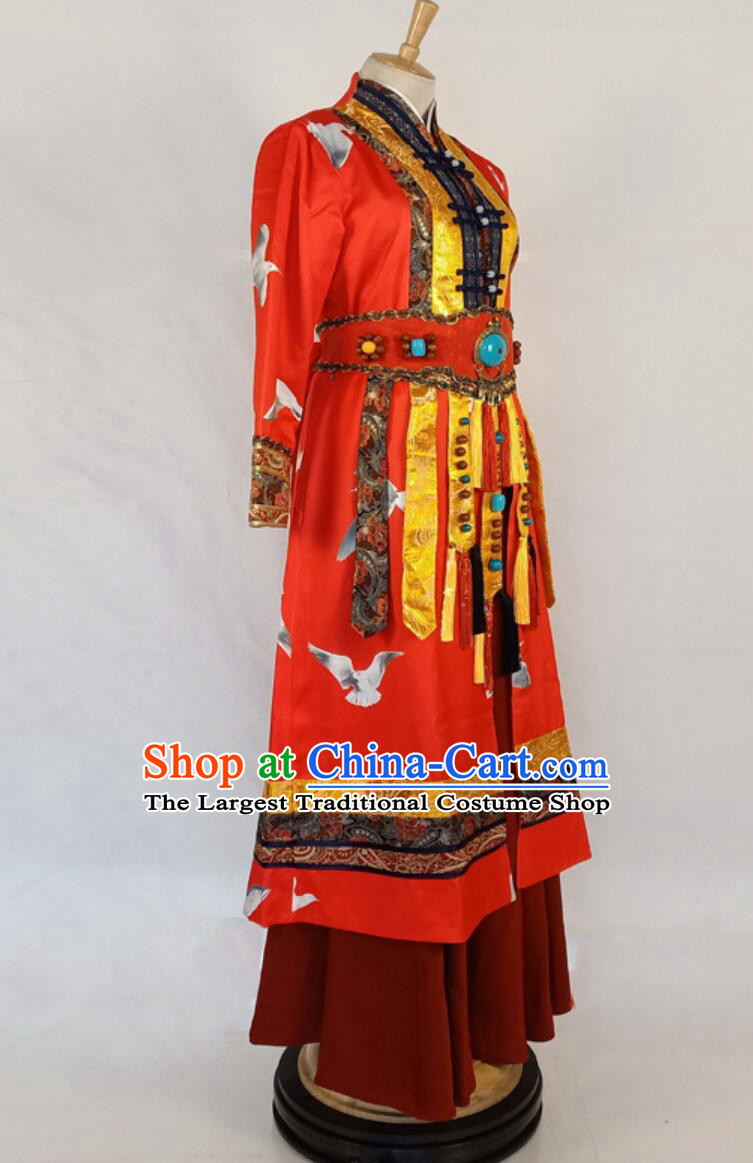 Chinese Drama Good Bye My Princess Xiao Feng Clothing Ancient Princess Costume Qu Xiaofeng Red Dress