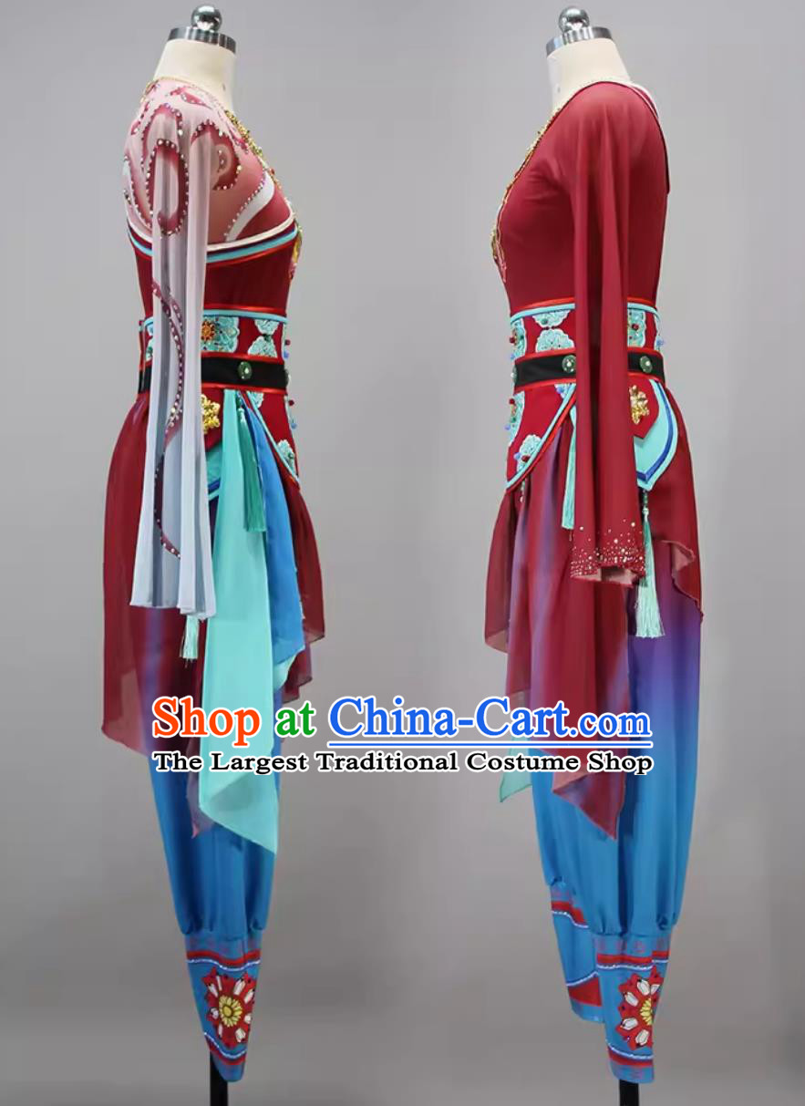 China Zhezhi Dance Outfit Chinese Dance Contest Program Fang Hua Dunhuang Flying Apsaras Dance Replica Costume
