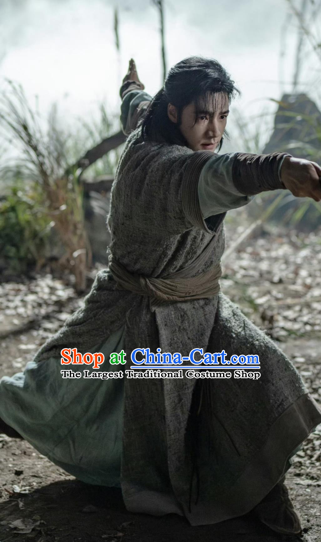 Ancient China Swordsman Costume Chinese TV Series The Legend of Heroes Legendary Warrior Guo Jing Clothing