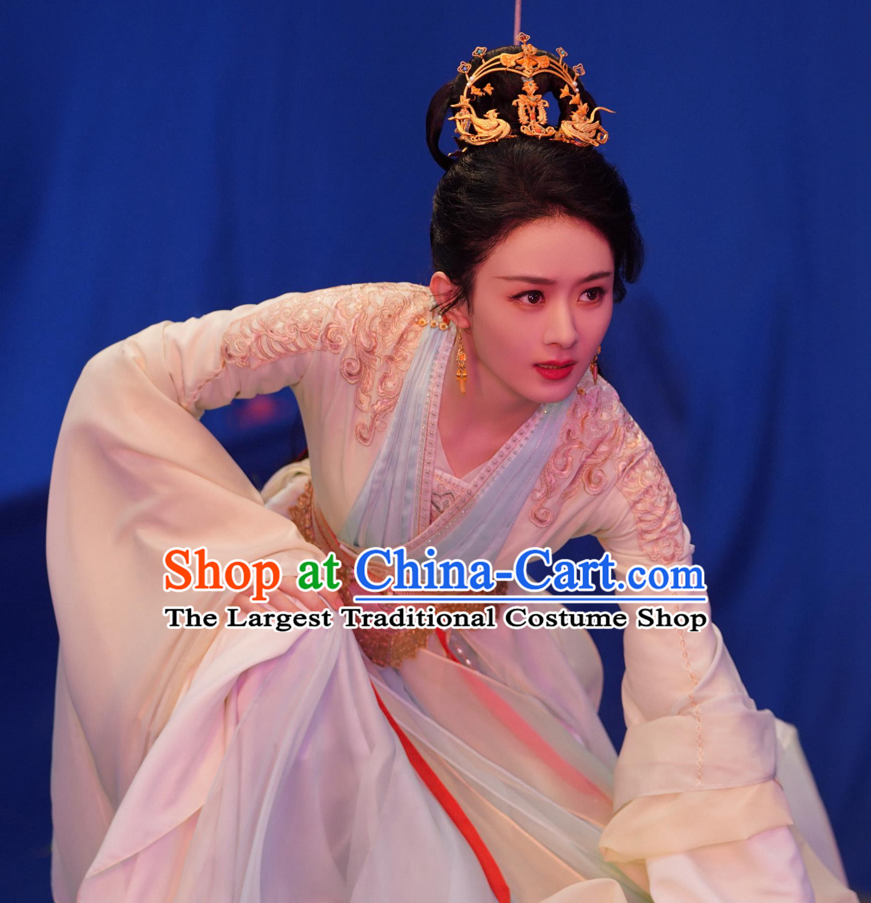 China  TV Series The Legend of Shen Ancient Goddess Clothing Chinese Hanfu Heroine Zhao Liying Costumes