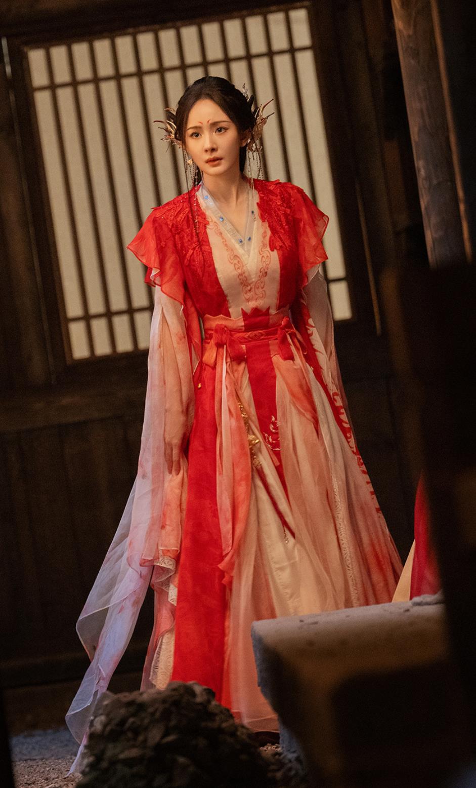 Chinese TV Series Fox Spirit Matchmaker Red Moon Pact Master Tushan Hong Hong Dress Ancient China Female Swordsman Clothing