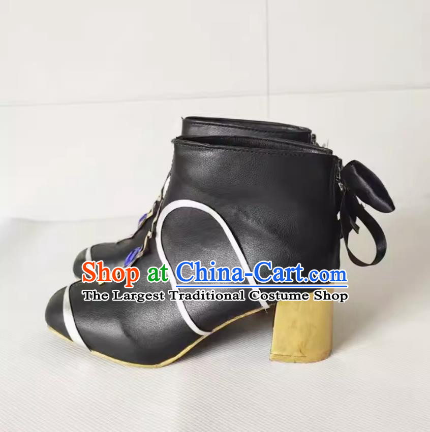 Genshin Impact Cos Navia Women Shoes Cosplay Game Animation Props Shoes