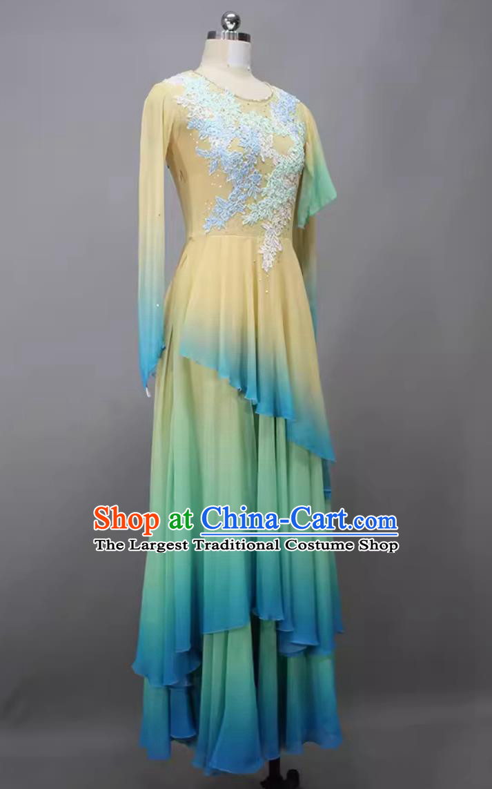Woman Solo Dance Zui Qing Bo Costume Chinese Dance Competition Clothing China Classical Dance Dress