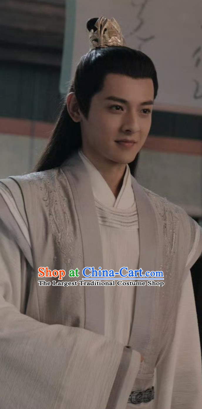 Chinese TV Drama Dashing Youth Scholar Xiao Ruo Feng Garment Costume Ancient China Childe Gongzi Clothing