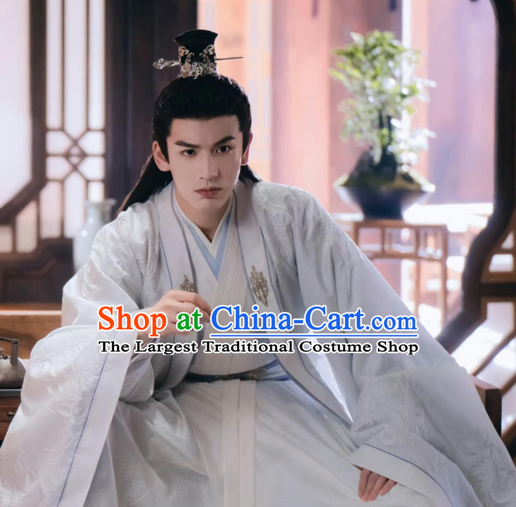 Ancient China Scholar Clothing Chinese TV Drama Story of Kunning Palace Grand Preceptor Xie Wei Garment Costume