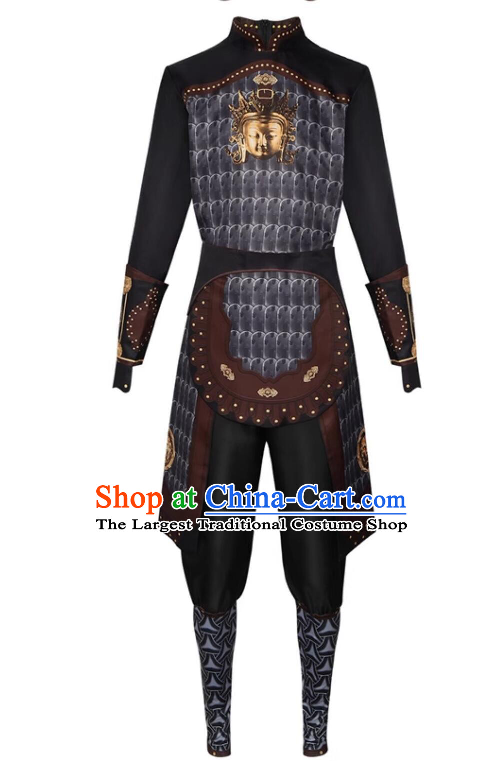 Ancient Chinese Warrior Clothing Black Myth Wukong Erlang God Outfit Halloween Cosplay Yang Jian Costume