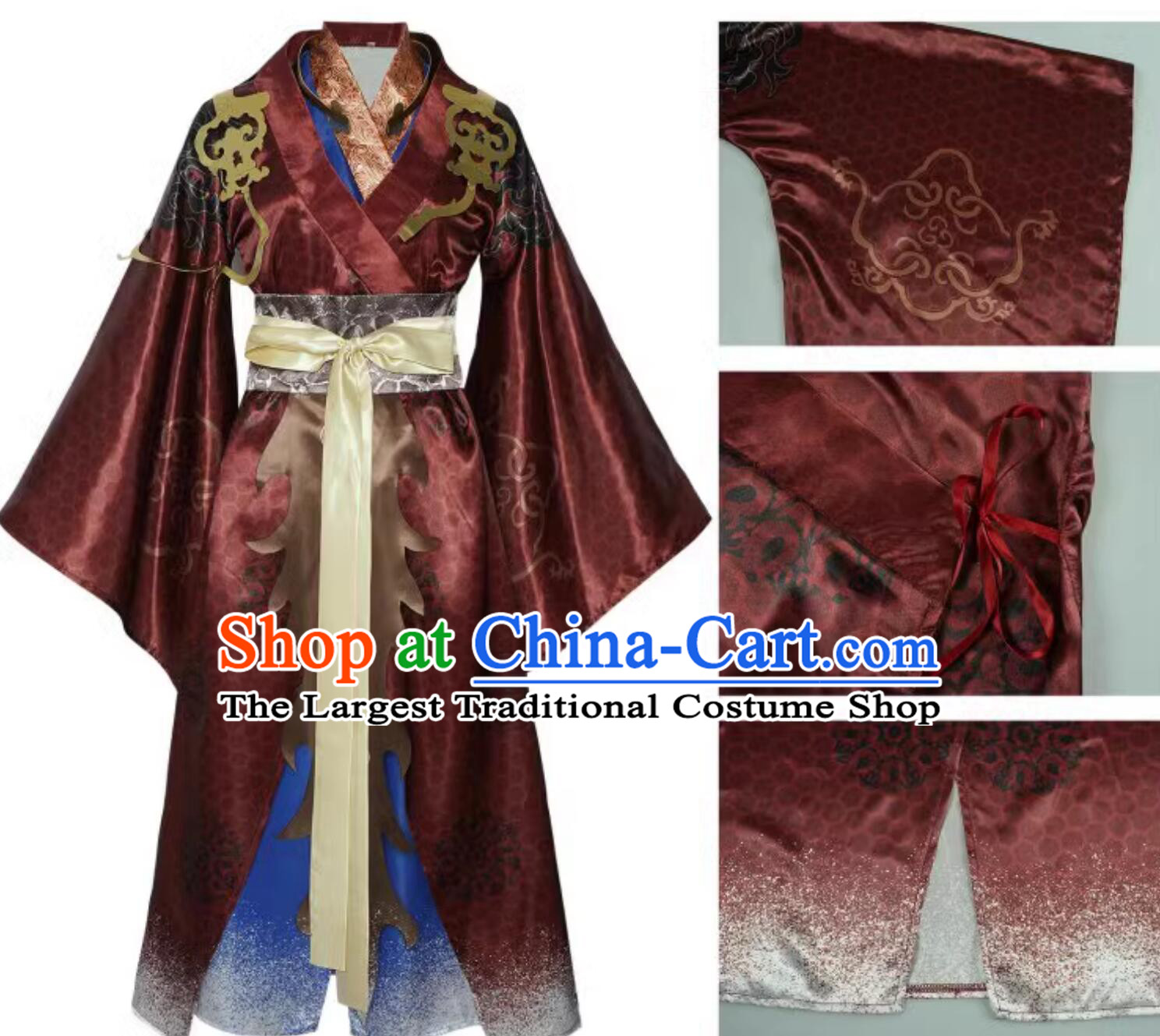 Black Myth Wukong Kang Jin Long Costume Ancient Chinese Lord Clothing White Tiger God Outfit