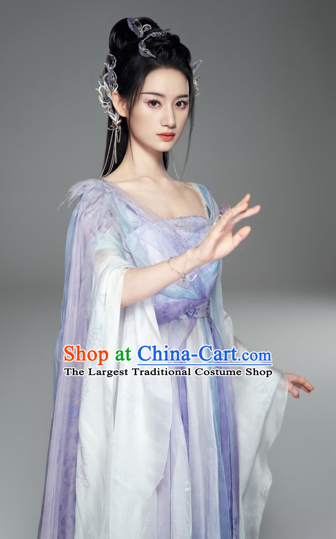 Chinese TV Series Fox Spirit Matchmaker Red Moon Pact Master Tushan Ya Ya Purple Dress Ancient China Fairy Princess Clothing