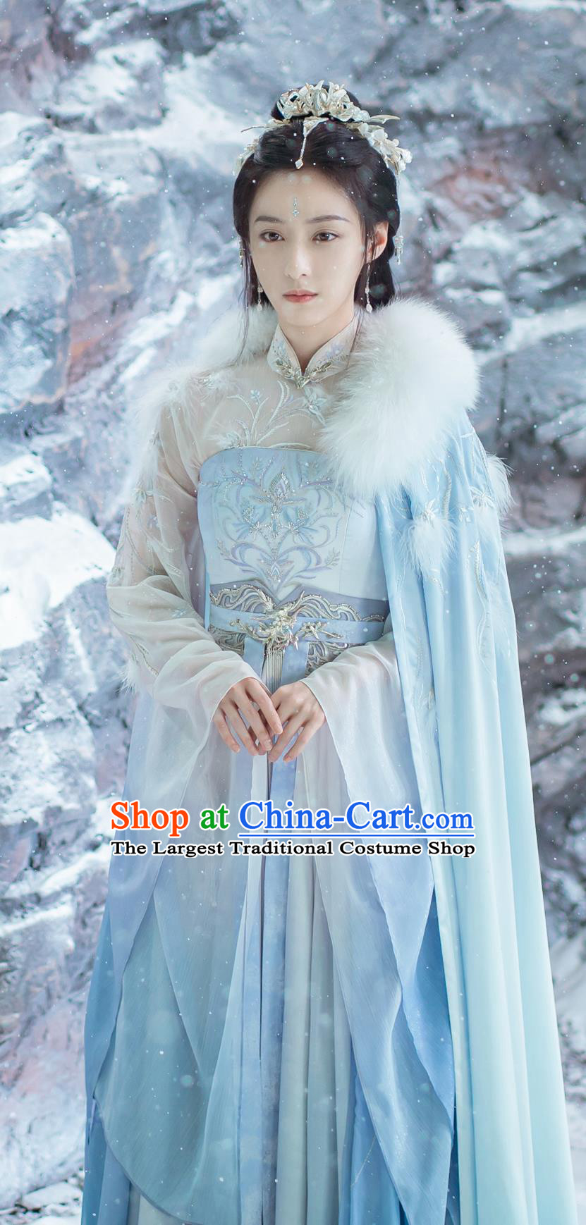 Chinese Drama Dashing Youth Princess Yue Yao Costume Ancient China Noble Woman Dress Clothing