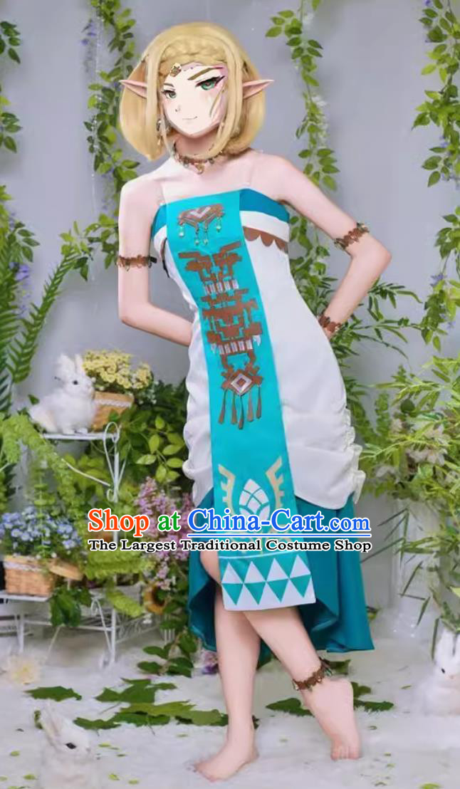 Cosplay Costume Set for The Princess from The Legend Of Zelda Tears Of The Kingdom Princess Dress for Women