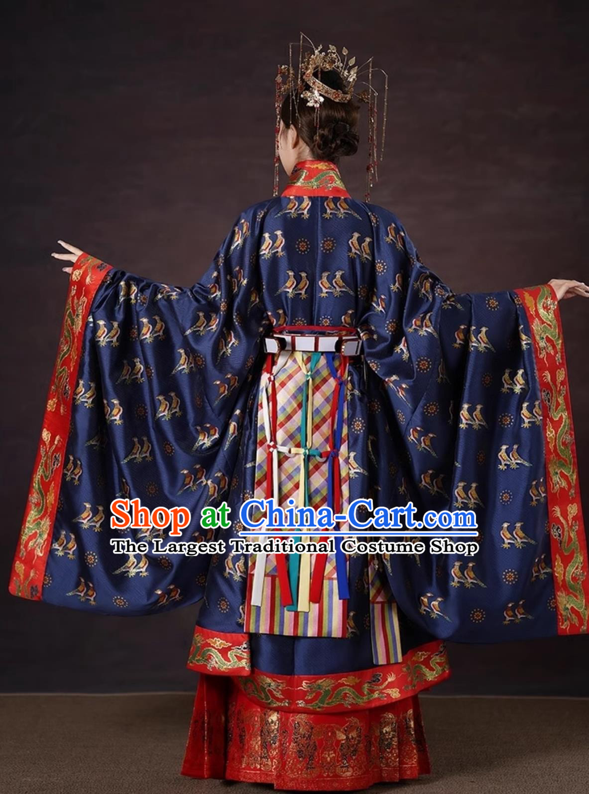 Ancient China Empress Clothing Chinese Ming Dynasty Court Woman Costume Traditional Wedding Hanfu Dress