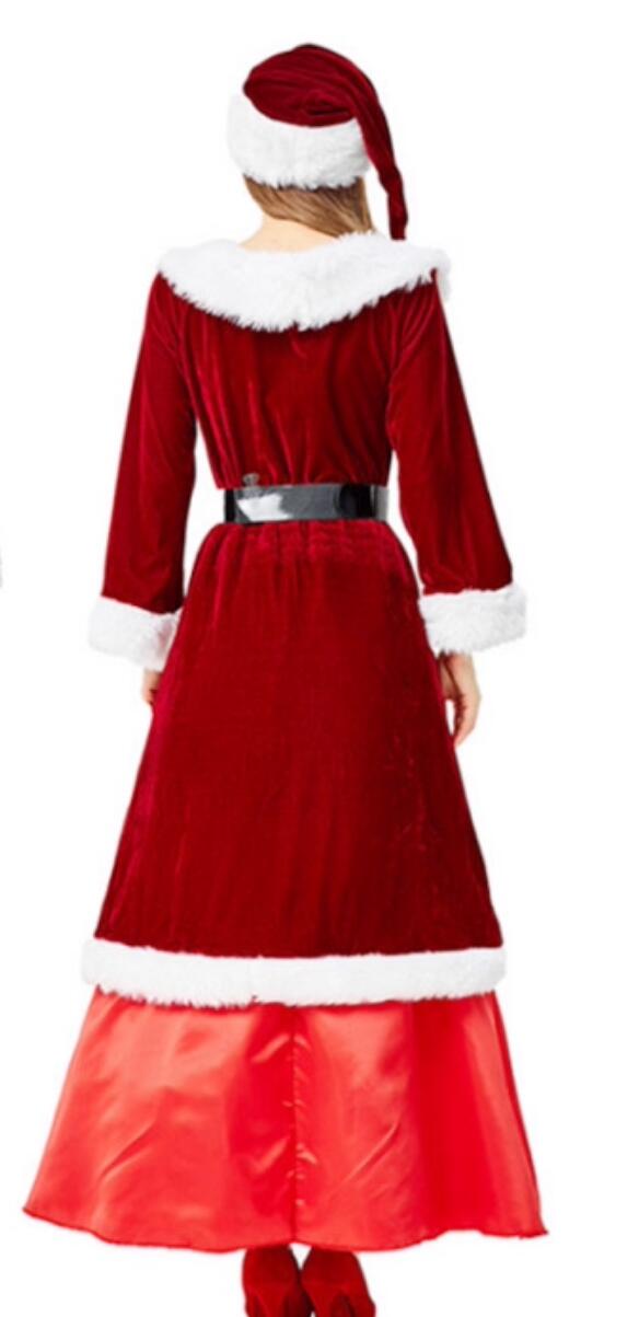 Christmas Theme Clothing Cosplay Party Costume Court Queen Long Dress