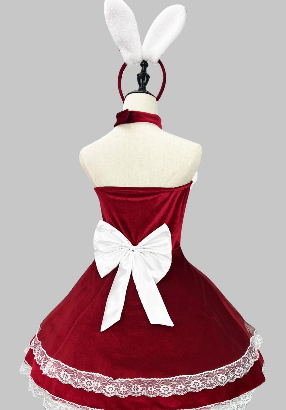 Christmas Costume Stage Performance New Year Party Dress Sexy Christmas Outfit Bunny Girl Rabbit Suit