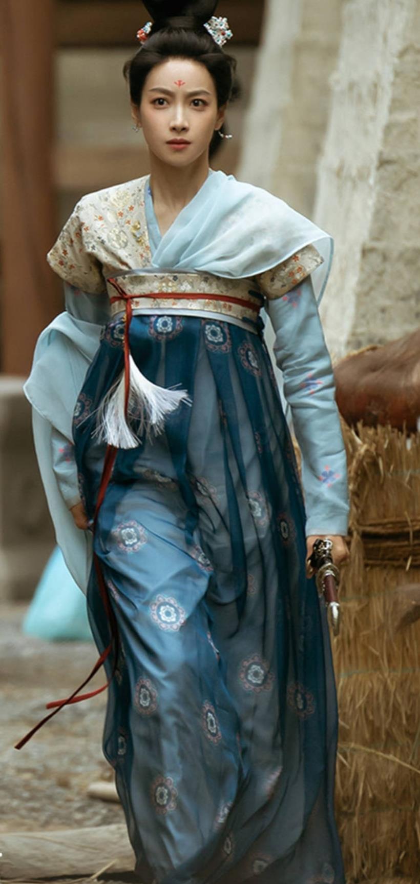 Traditional Hanfu Dress Drama Wind Rises in Luoyang Noble Lady Wu Si Yue Clothing Chinese Tang Dynasty Woman Clothing