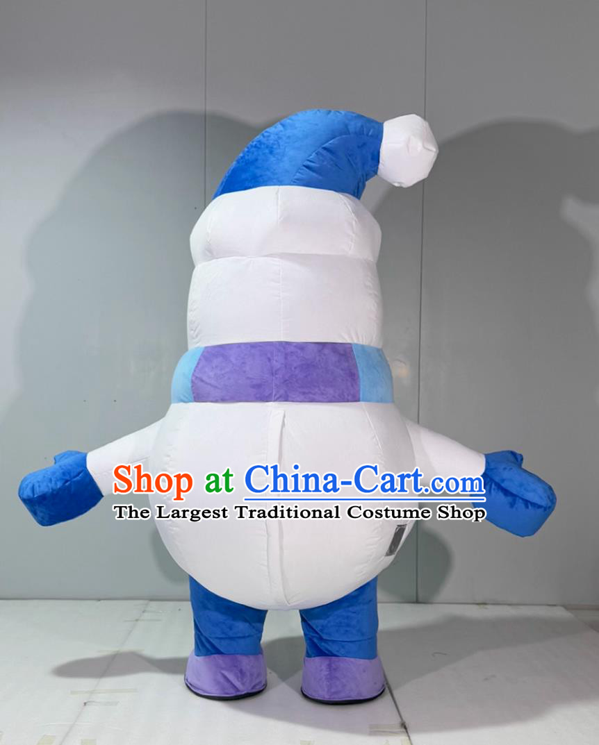 Snowman Inflatable Cartoon Costume Halloween Event Performance Mascot Clothing
