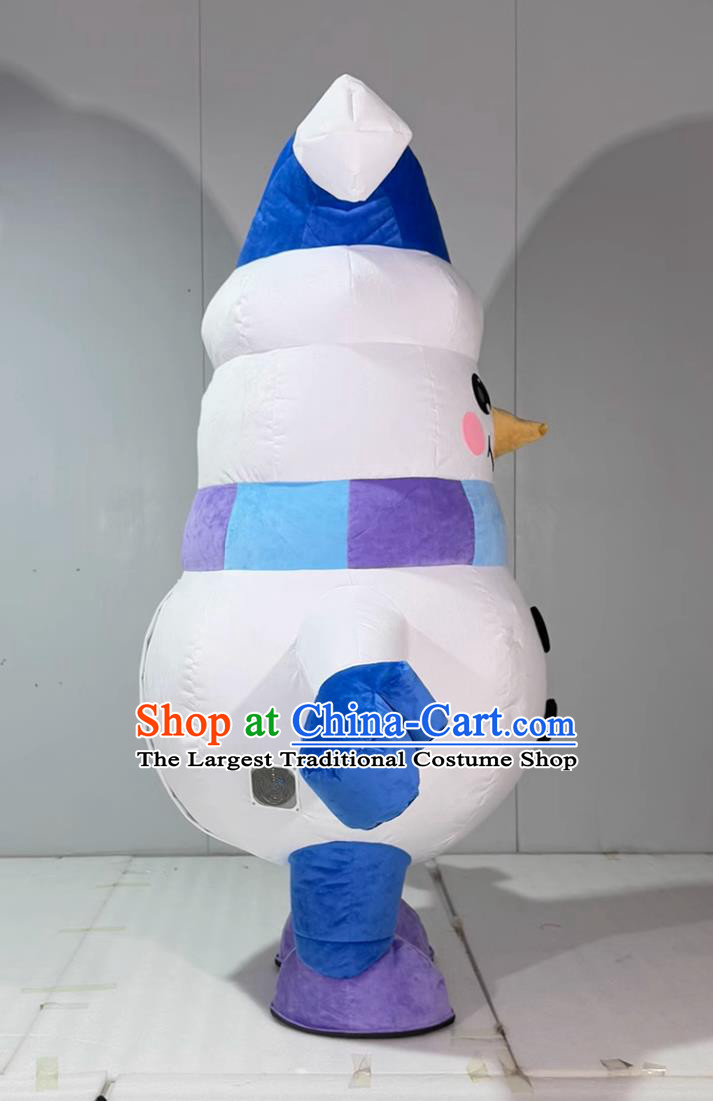 Snowman Inflatable Cartoon Costume Halloween Event Performance Mascot Clothing