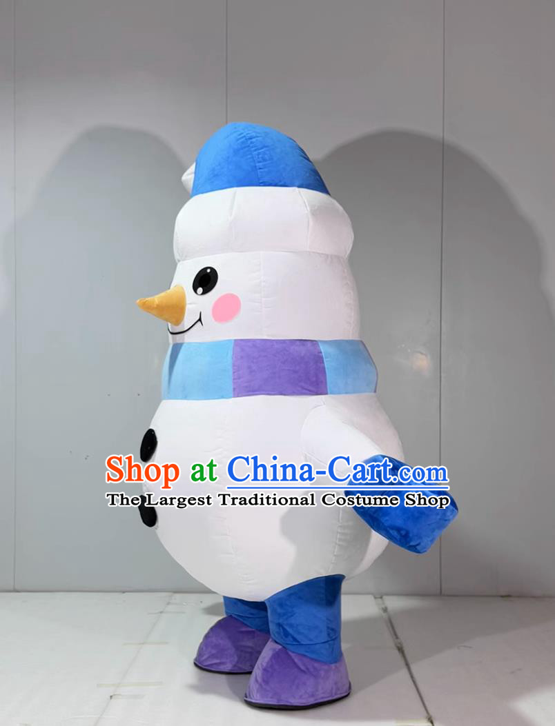 Snowman Inflatable Cartoon Costume Halloween Event Performance Mascot Clothing