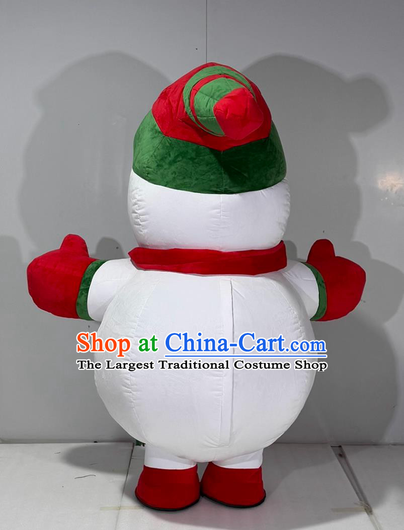 Christmas Snowman Inflatable Cartoon Costume Halloween Event Performance Mascot Clothing