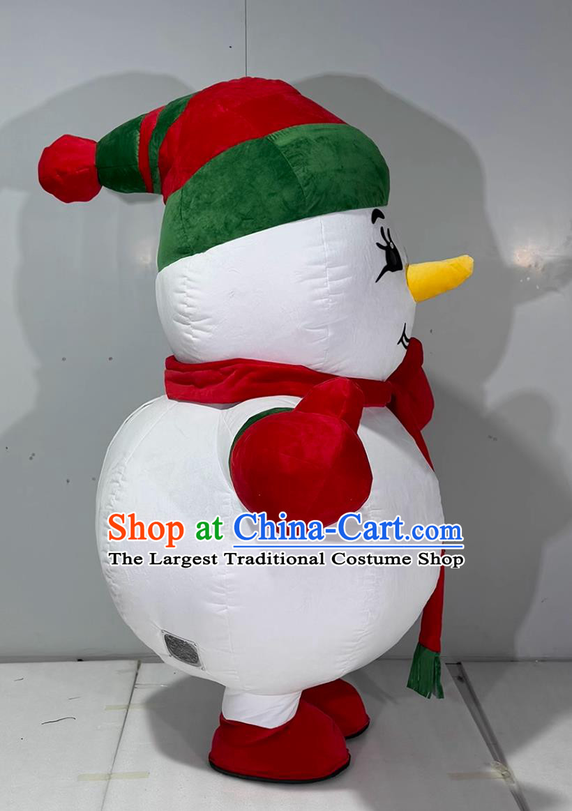 Christmas Snowman Inflatable Cartoon Costume Halloween Event Performance Mascot Clothing