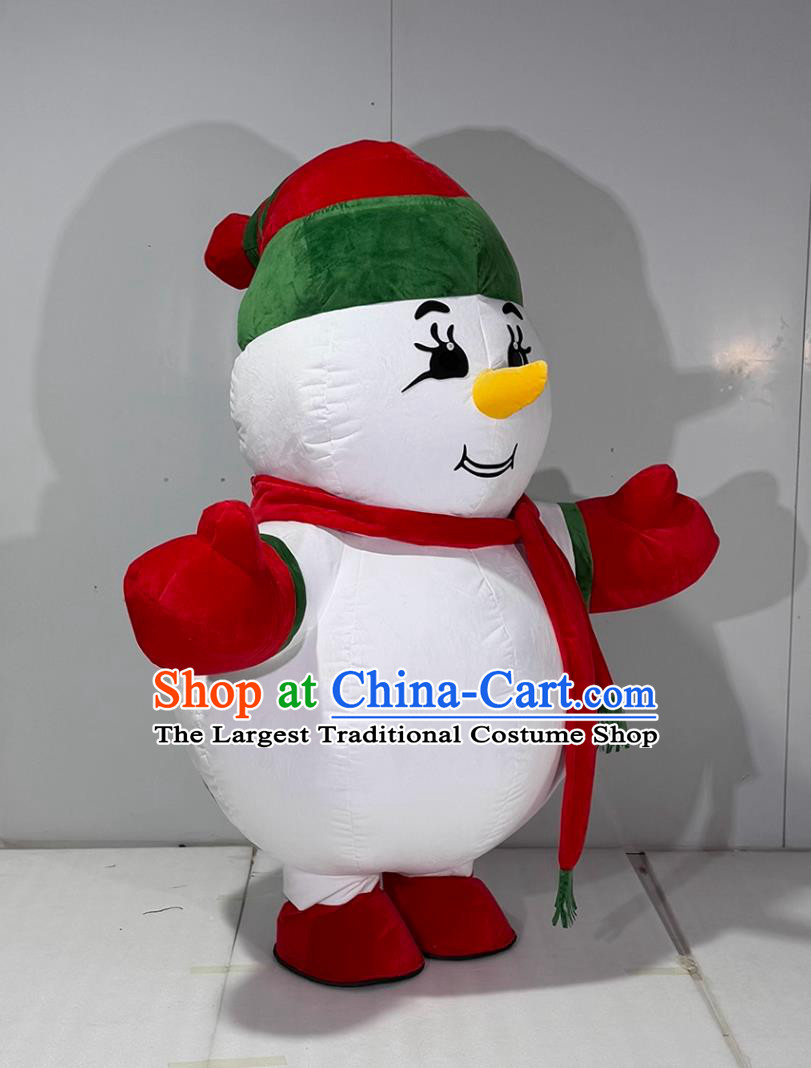 Christmas Snowman Inflatable Cartoon Costume Halloween Event Performance Mascot Clothing
