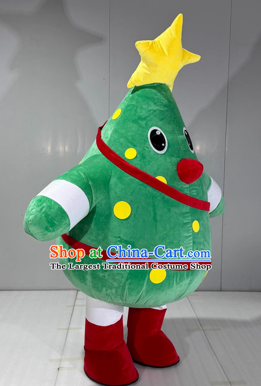 Christmas Tree Inflatable Cartoon Costume Halloween Event Performance Star Mascot Clothing