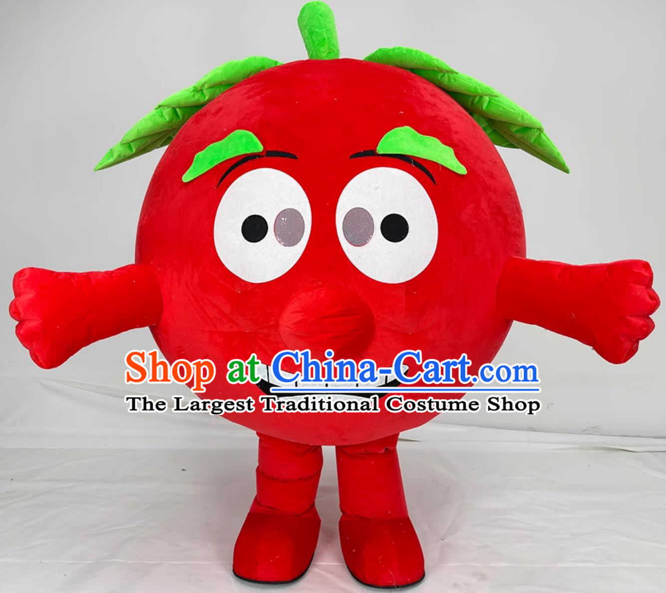 Red Apple Cartoon Inflatable Costume Fruit Sports Event Walking Prop Festival Mascot Clothing
