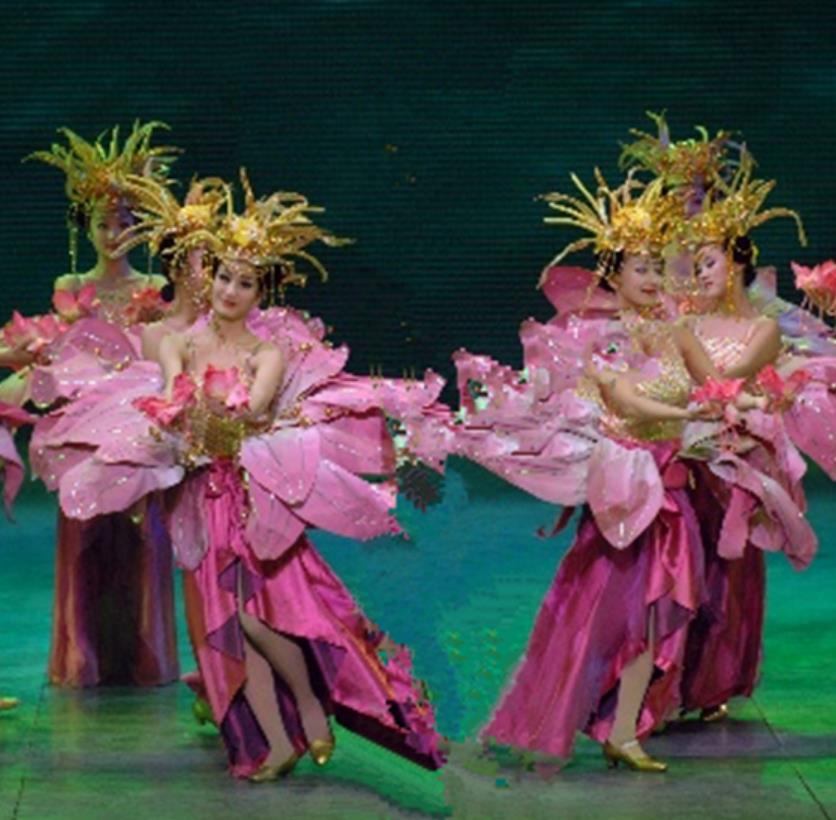 Grand Gala Opening Performance Costume Lotus Petal Attire Commercial Show Tour Stage Performance Dress